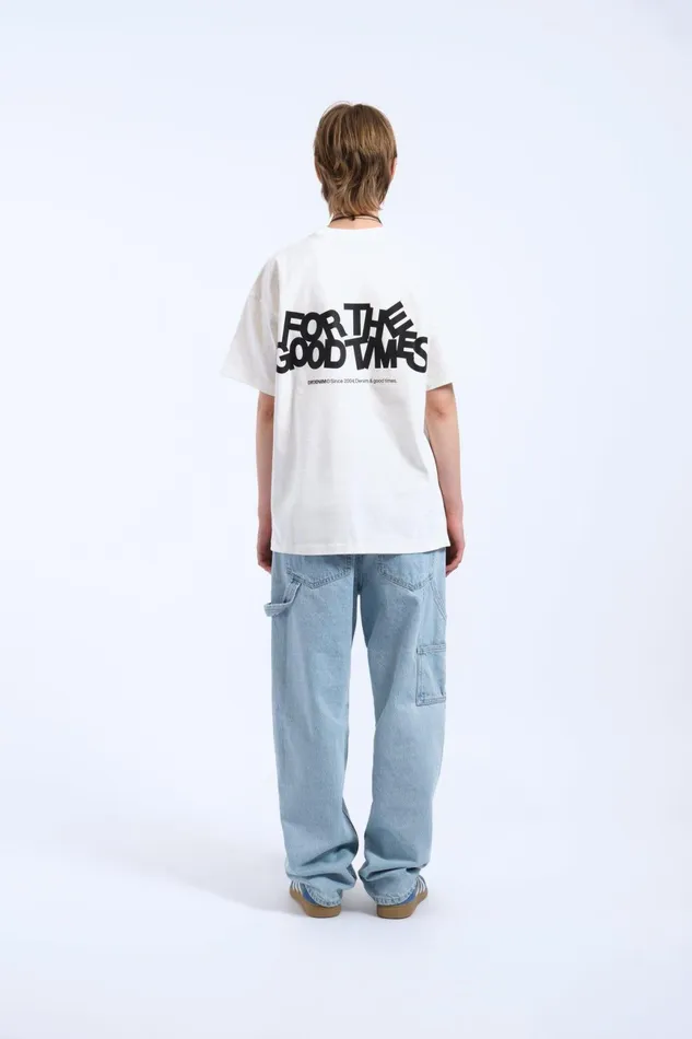 Dr Denim Tees and Longsleeves Men Trooper Tee 8211 Off White The Good TImes Off White The Good Times