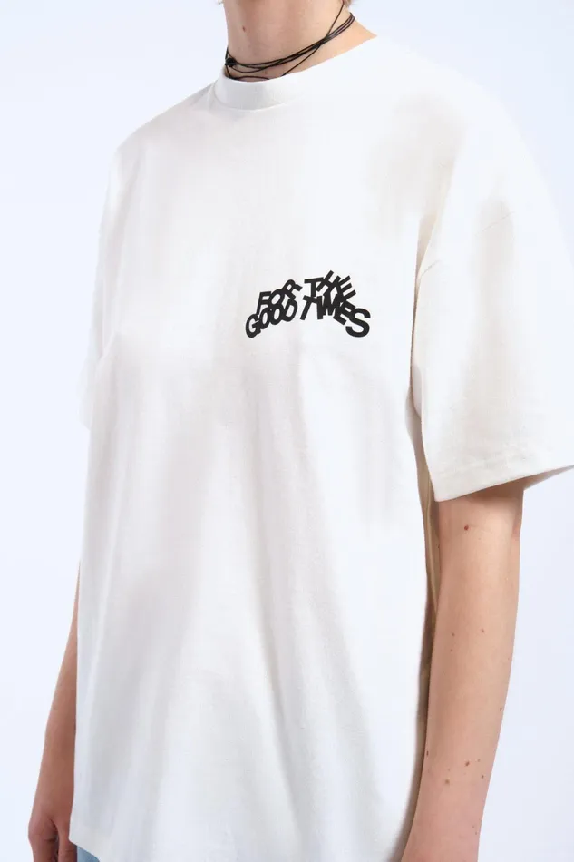 Dr Denim Tees and Longsleeves Men Trooper Tee 8211 Off White The Good TImes Off White The Good Times