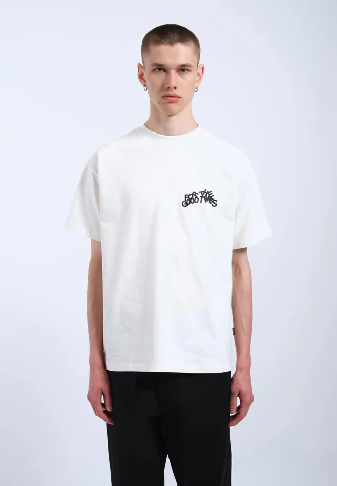 Dr Denim Tees and Longsleeves Men Trooper Tee 8211 Off White The Good TImes Off White The Good Times