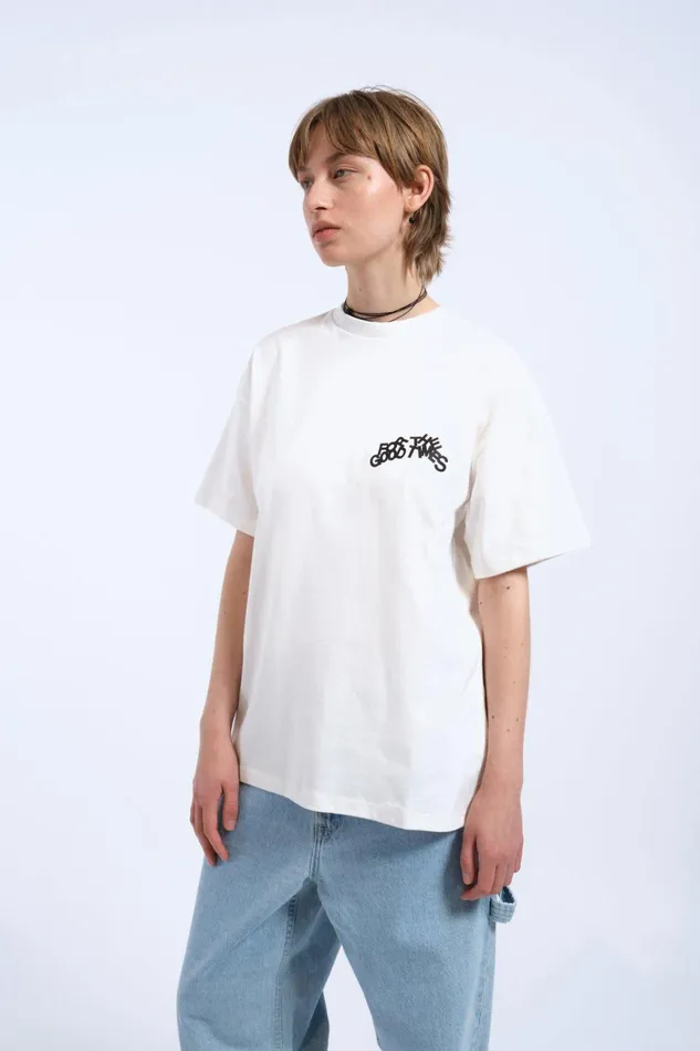 Dr Denim Tees and Longsleeves Men Trooper Tee 8211 Off White The Good TImes Off White The Good Times