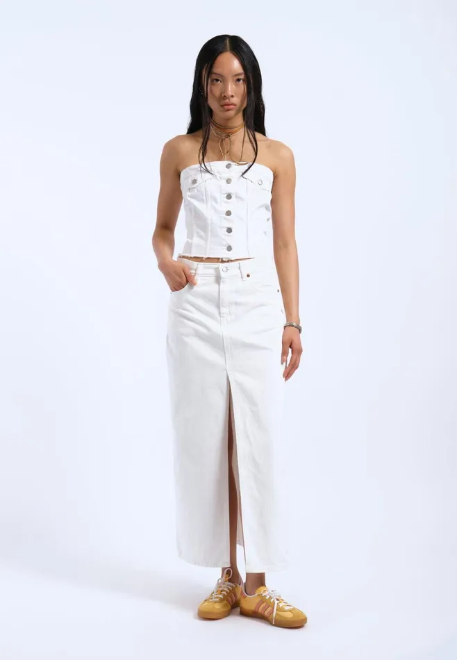 Dr Denim Tees and Tanks Women Carli Tube Top 8211 White White