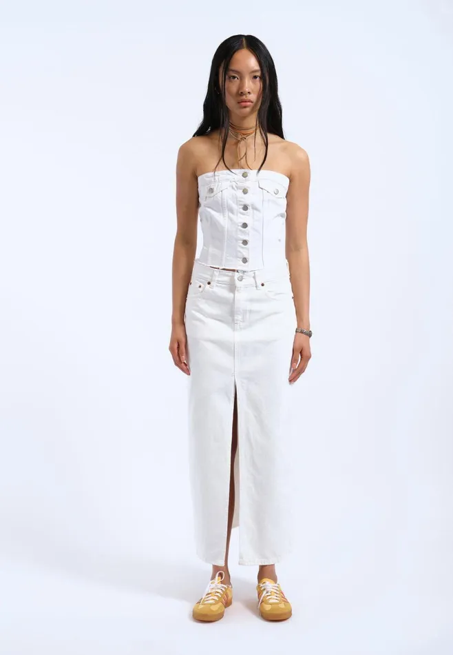 Dr Denim Tees and Tanks Women Carli Tube Top 8211 White White