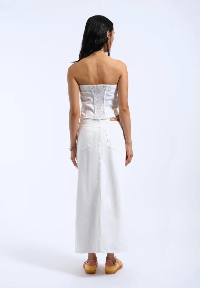Dr Denim Tees and Tanks Women Carli Tube Top 8211 White White