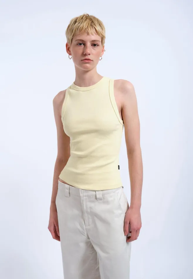 Dr Denim Tees and Tanks Women Etta Top 8211 Light Yellow Light Yellow