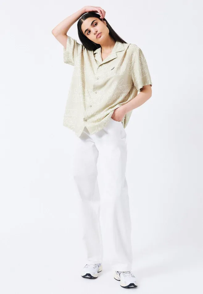 Dr Denim Wide Women Donna 8211 White White