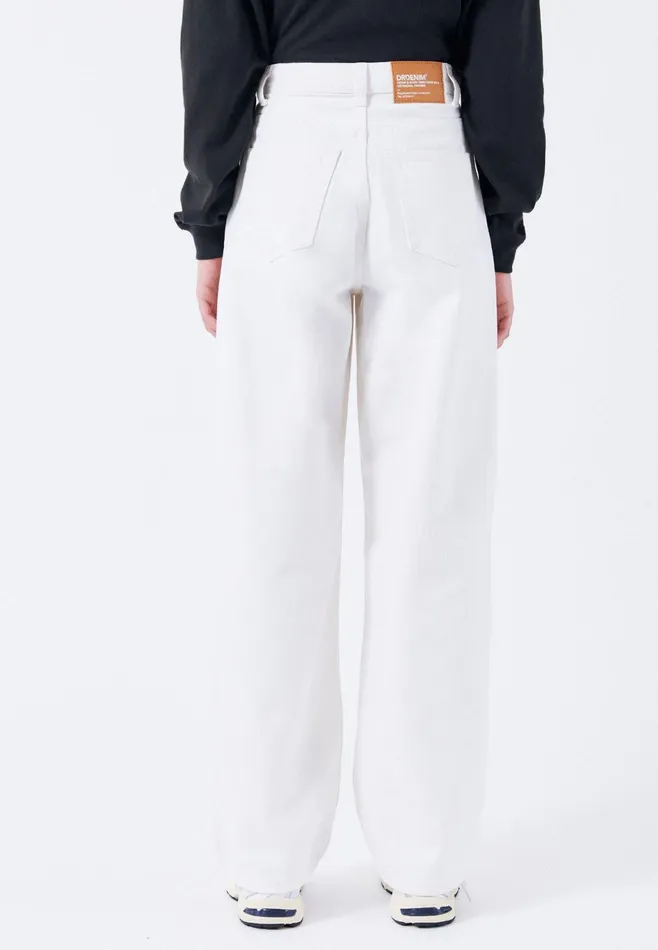 Dr Denim Wide Women Donna 8211 White White