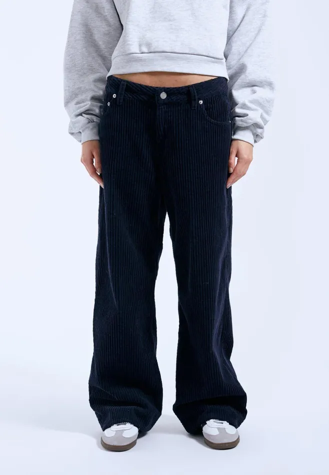 Dr Denim Wide Women Hill 8211 Navy Cord Navy Cord