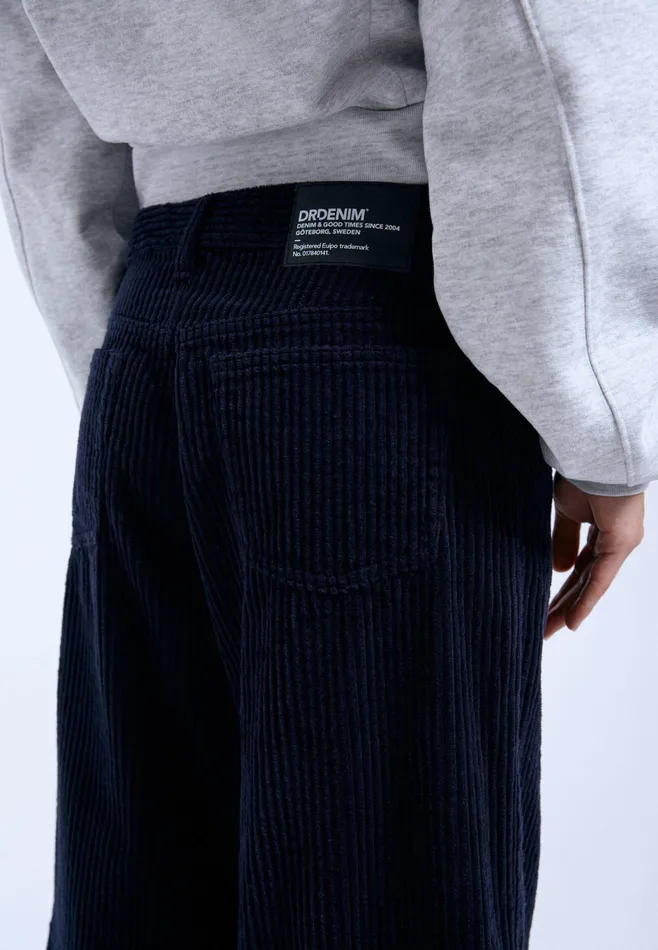 Dr Denim Wide Women Hill 8211 Navy Cord Navy Cord