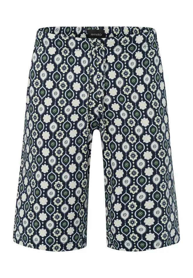 Drawstring Cotton Shorts Stitched Minimal Men HANRO Pajama Bottoms