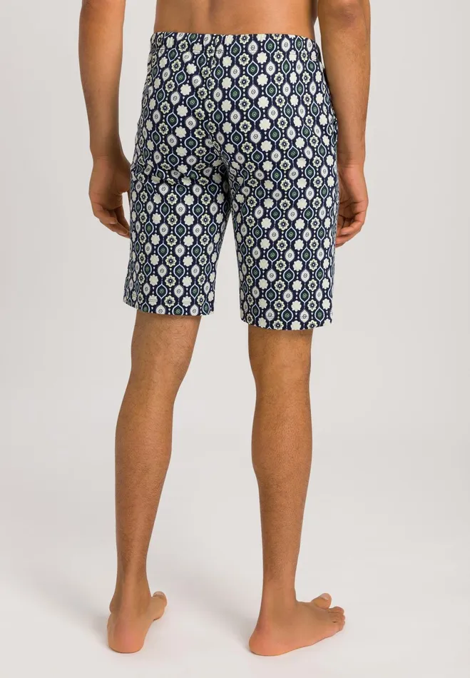 Drawstring Cotton Shorts Stitched Minimal Men HANRO Pajama Bottoms