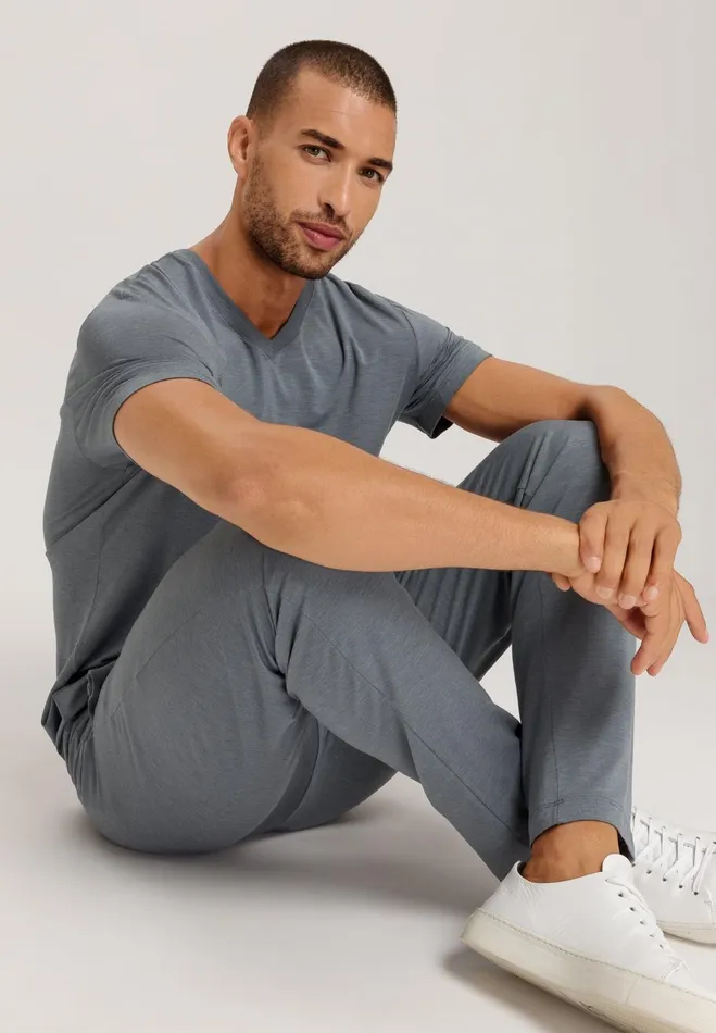 Drawstring Pants Ocean Melange Men HANRO Loungewear