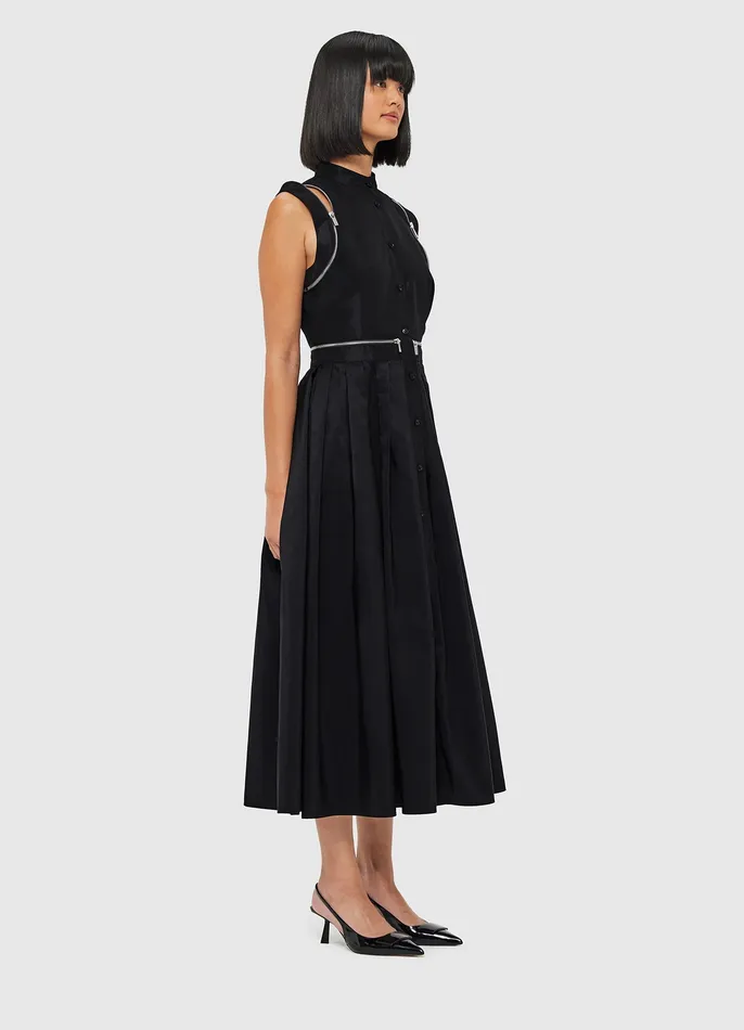 Dresses and Jumpsuits Edie Midi Dress 8211 Ebony LEO LIN Women