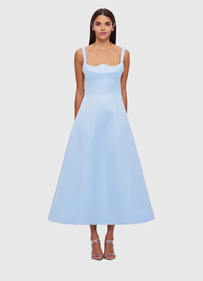 Dresses and Jumpsuits LEO LIN Women Odette Midi Dress 8211 Sky Blue