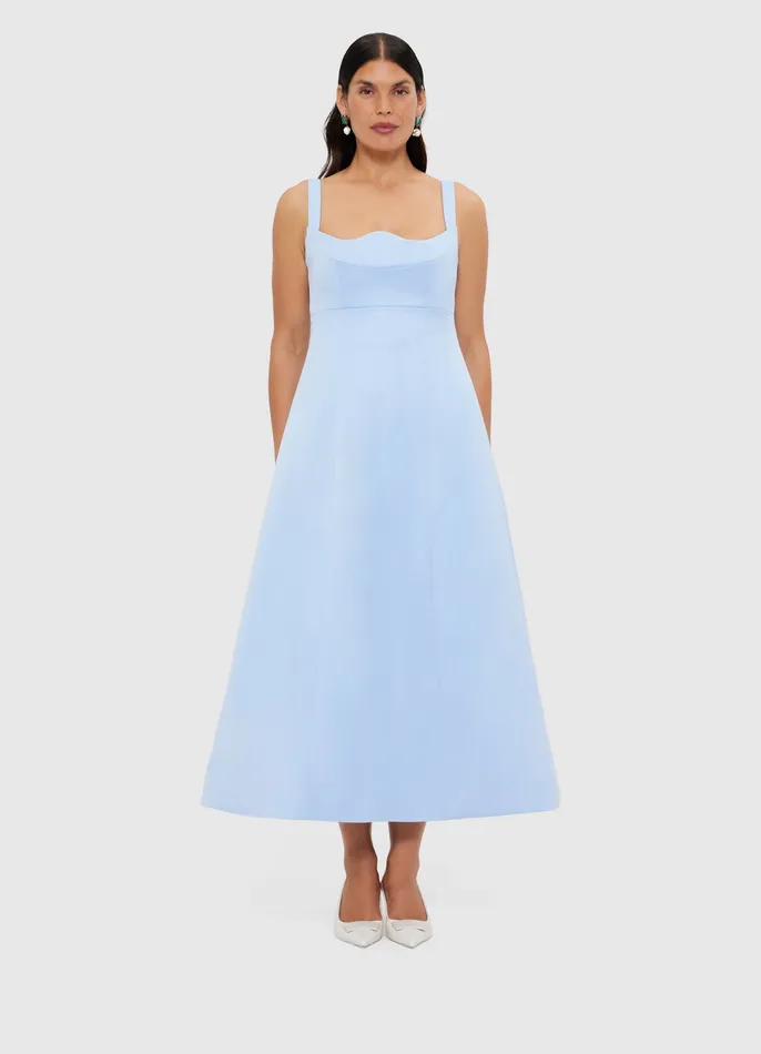 Dresses and Jumpsuits LEO LIN Women Odette Midi Dress 8211 Sky Blue