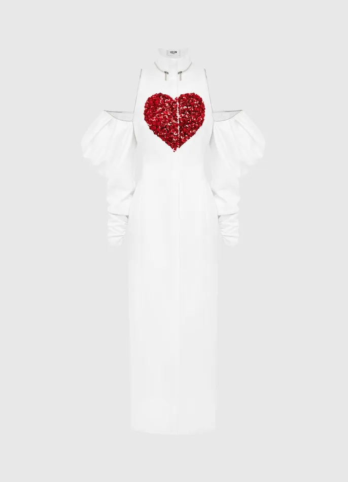 Dresses and Jumpsuits Lucille Maxi Dress 8211 Snow 8211 LEO LIN Women