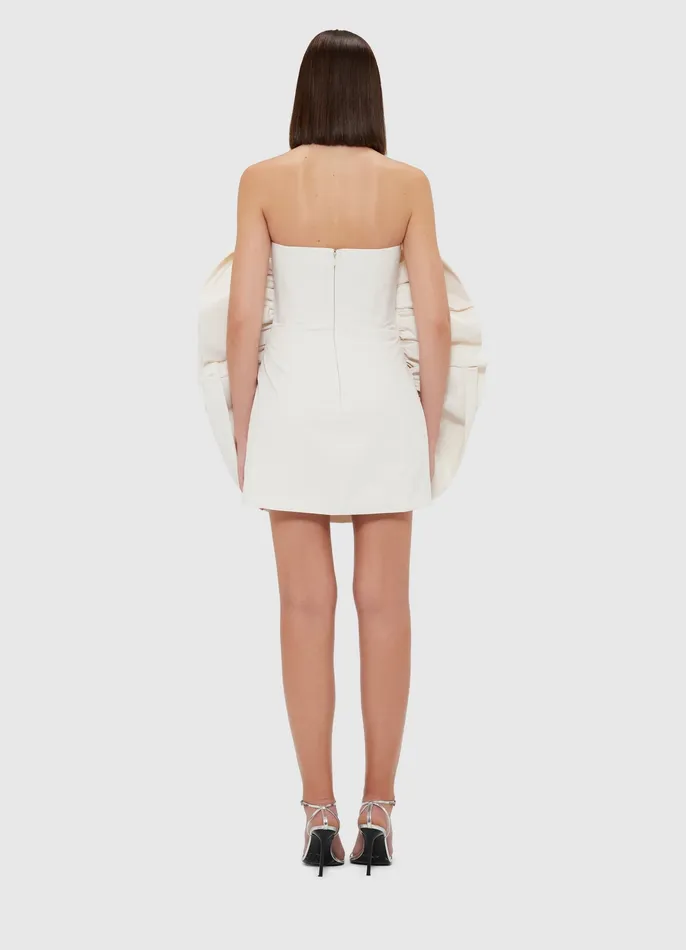 Dresses and Jumpsuits Women LEO LIN Bloom Rose Mini Dress 8211 Vanilla