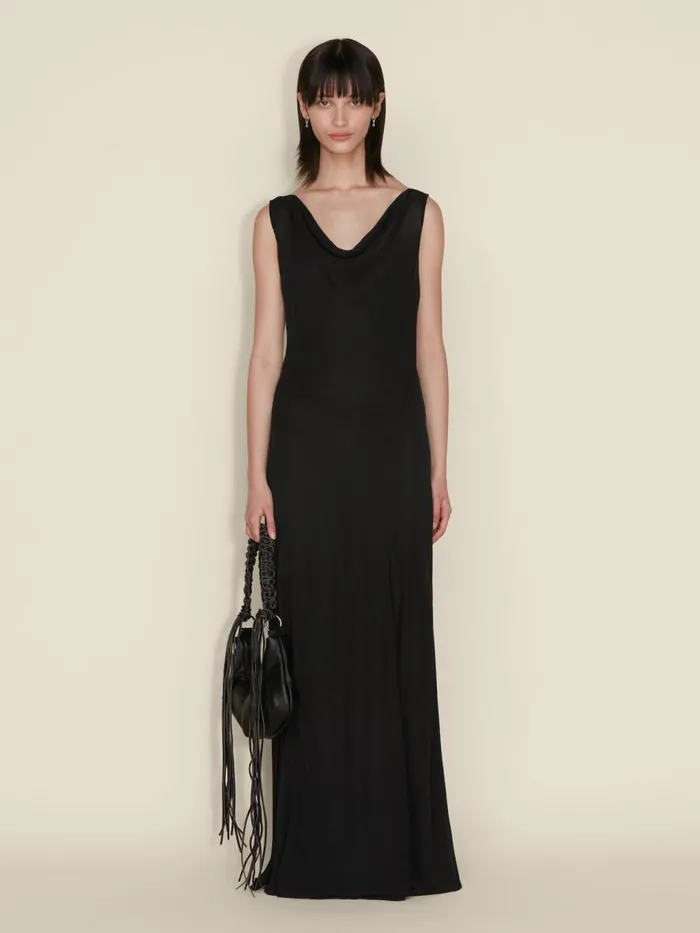 Dresses and Skirts Women Holzweiler Ditte Chiffon Dress Black