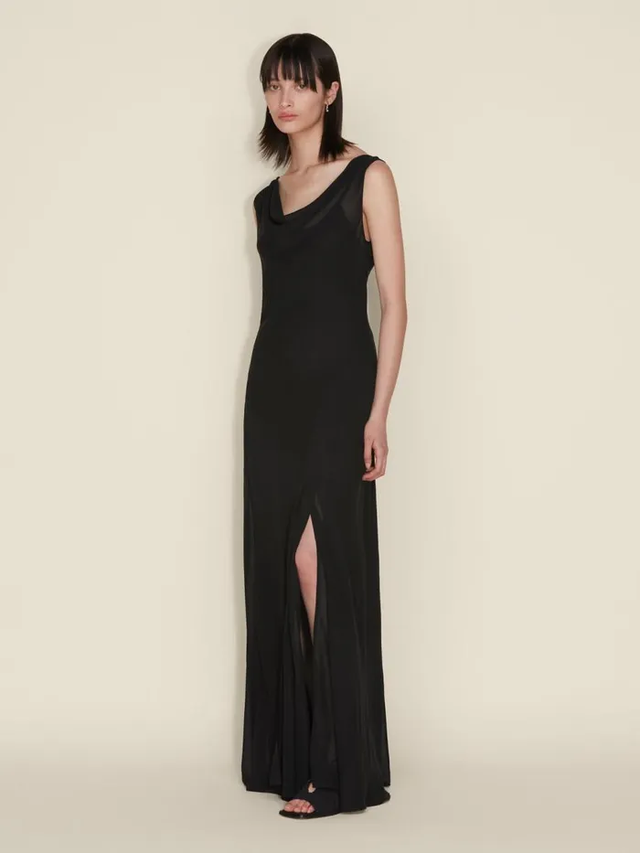 Dresses and Skirts Women Holzweiler Ditte Chiffon Dress Black