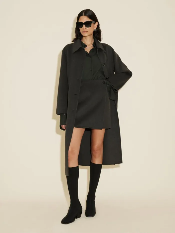 Dresses and Skirts Women Holzweiler Erina Wool Skirt Dk Green