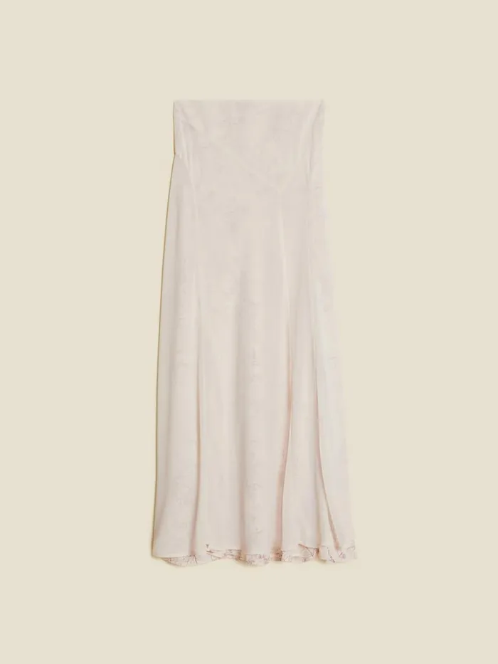 Dresses and Skirts Women Holzweiler Evy Chiffon Print Skirt Ecru Mix