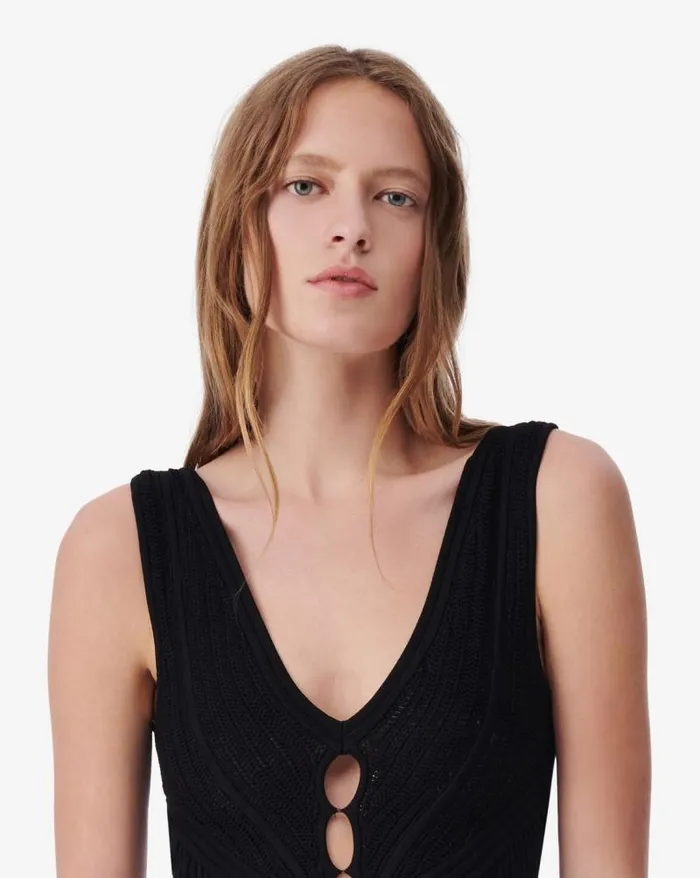 Dresses Women IRO NAURIA SHORT VNECK CUTOUT DRESS