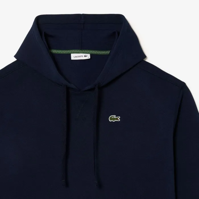 Dresses Women Lacoste Women039s Piqu Hoodie Dress Navy Blue 166
