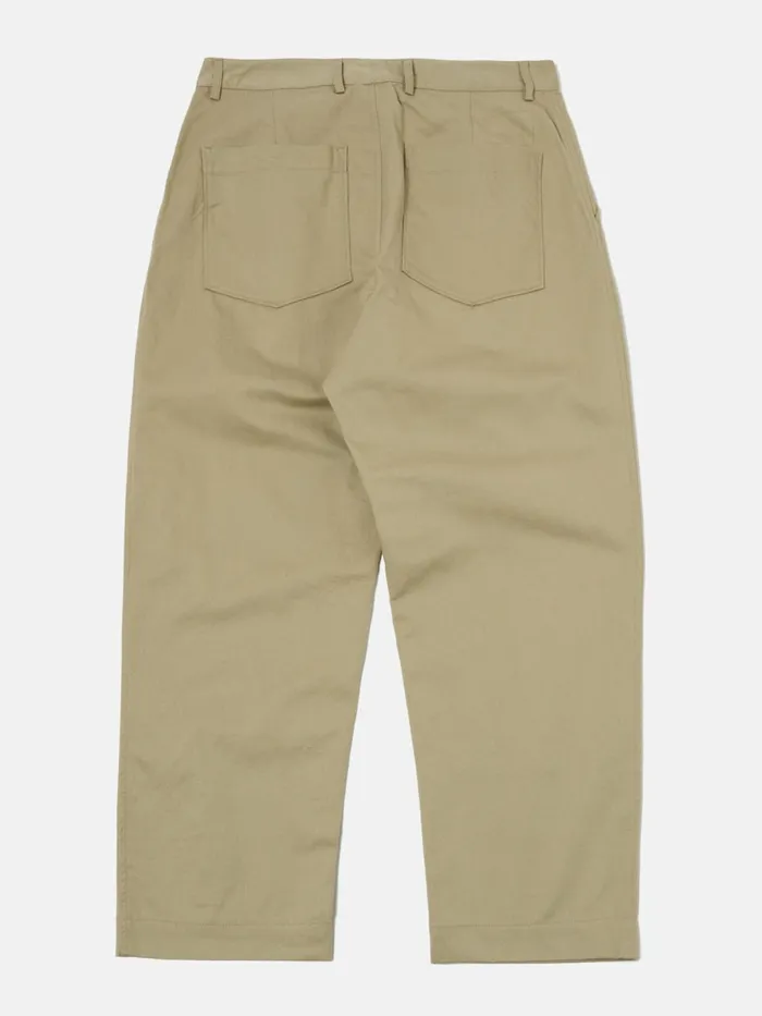 Duke Pant In Stone Twill Men Universal Works Trousers