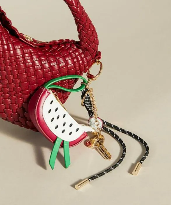Dune London Bag Charms Women Juice Pink Colourful Bag Charm Green