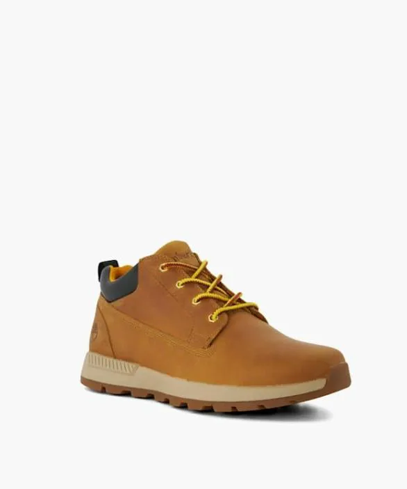 Dune London Brown Boots Men Killington Trek Camel Lace Up Leather Chukka Boots Brown