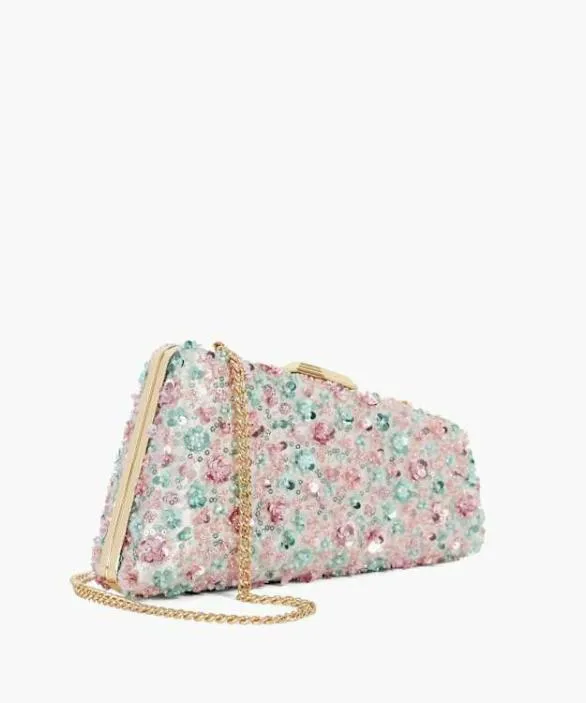 Dune London Clutch Bags Women Balancing Multi Asymmetric Clutch Bag Multi Beaded