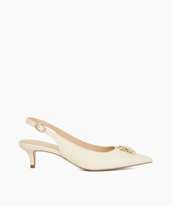 Dune London Court Shoes Women Context Ecru Dune Bug Embellished Kitten Heels Neutral Dune London Court Shoes Women Context Ecru Dune Bug Embellished Kitten Heels Neutral
