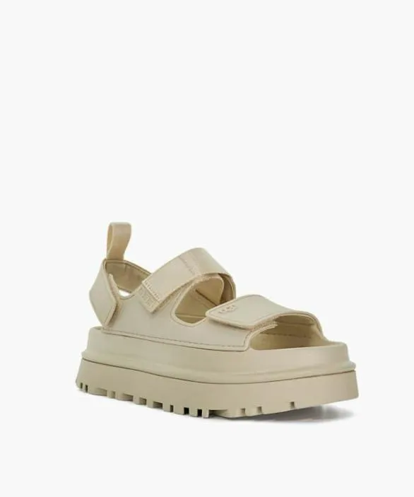 Dune London Flat Sandals Women Goldenglow Grey Double Strap Chunky Sandals Grey