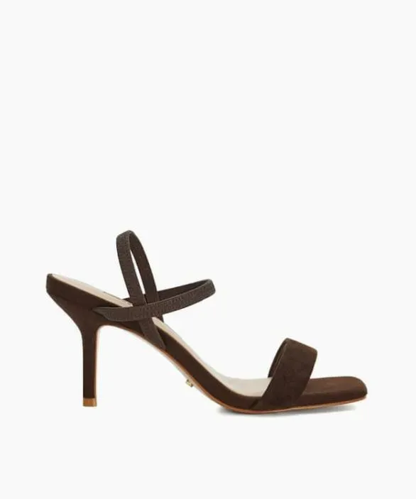 Dune London Heeled Sandals Women Methodical Brown Mid Height Strappy Sandals Brown
