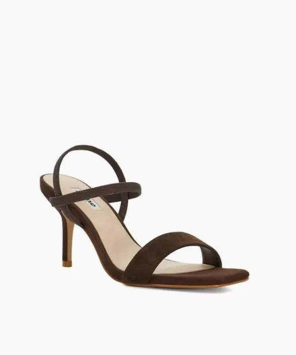 Dune London Heeled Sandals Women Methodical Brown Mid Height Strappy Sandals Brown