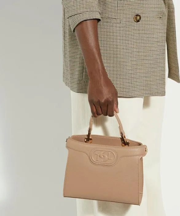 Dune London Tote Bags Women Daily Taupe Embossed Logo Tote Bag Brown