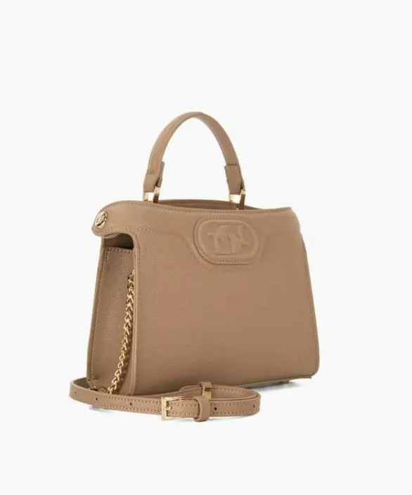 Dune London Tote Bags Women Daily Taupe Embossed Logo Tote Bag Brown