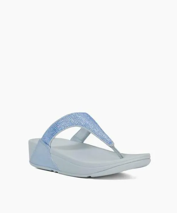 Dune London Wedge Sandals Women Lulu Crystal Em Blue Crystal Toe Post Sandals Blue