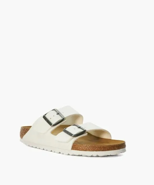 Dune London White Sandals Women Arizona Birko F White Two Strap Sandals White