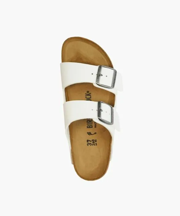 Dune London White Sandals Women Arizona Birko F White Two Strap Sandals White