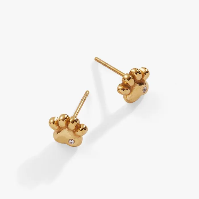 Earrings Women Alex And Ani Crystal Paw Mini Stud Earrings Stainless Steel Gold Earrings Women Alex And Ani Crystal Paw Mini Stud Earrings Stainless Steel Gold