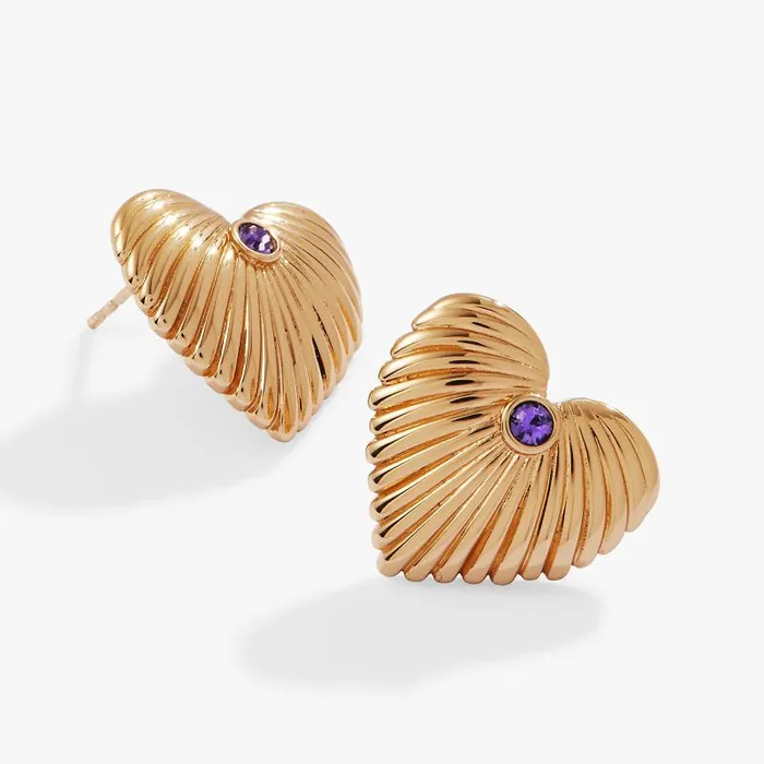 Earrings Women Alex And Ani Puffy Heart Statement Earrings Gold