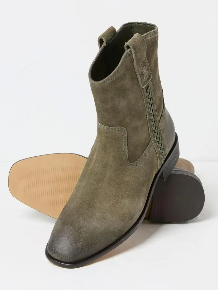 Fat Face Boots Adelaide Green Western Boots 8211 Women