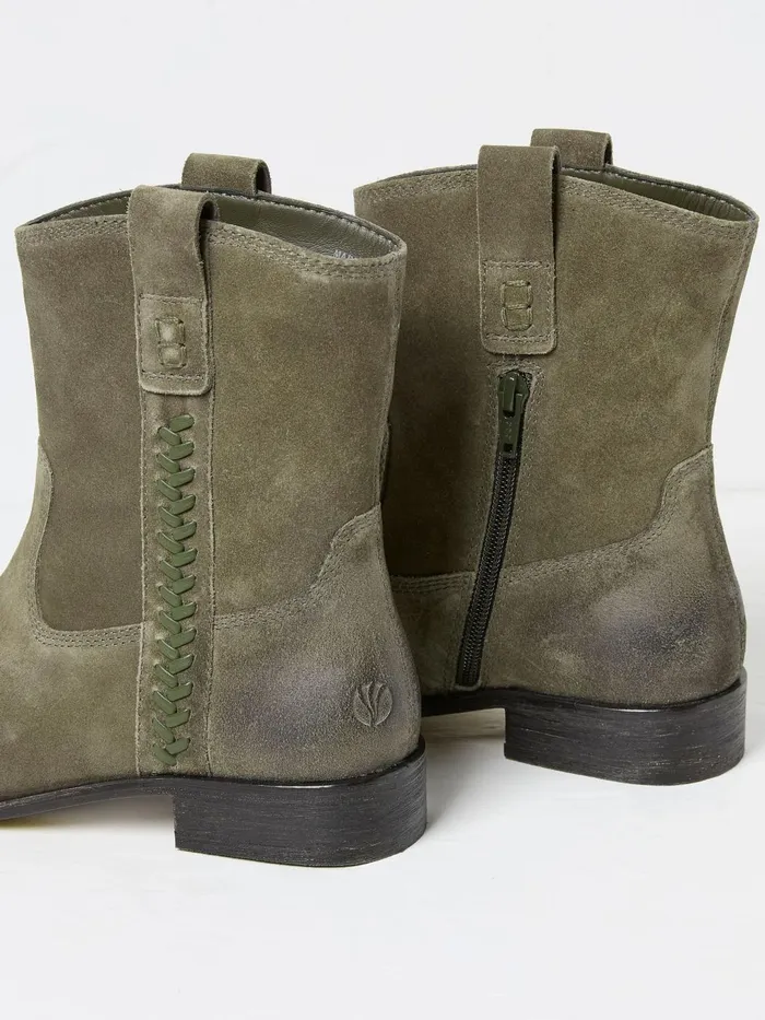 Fat Face Boots Adelaide Green Western Boots 8211 Women