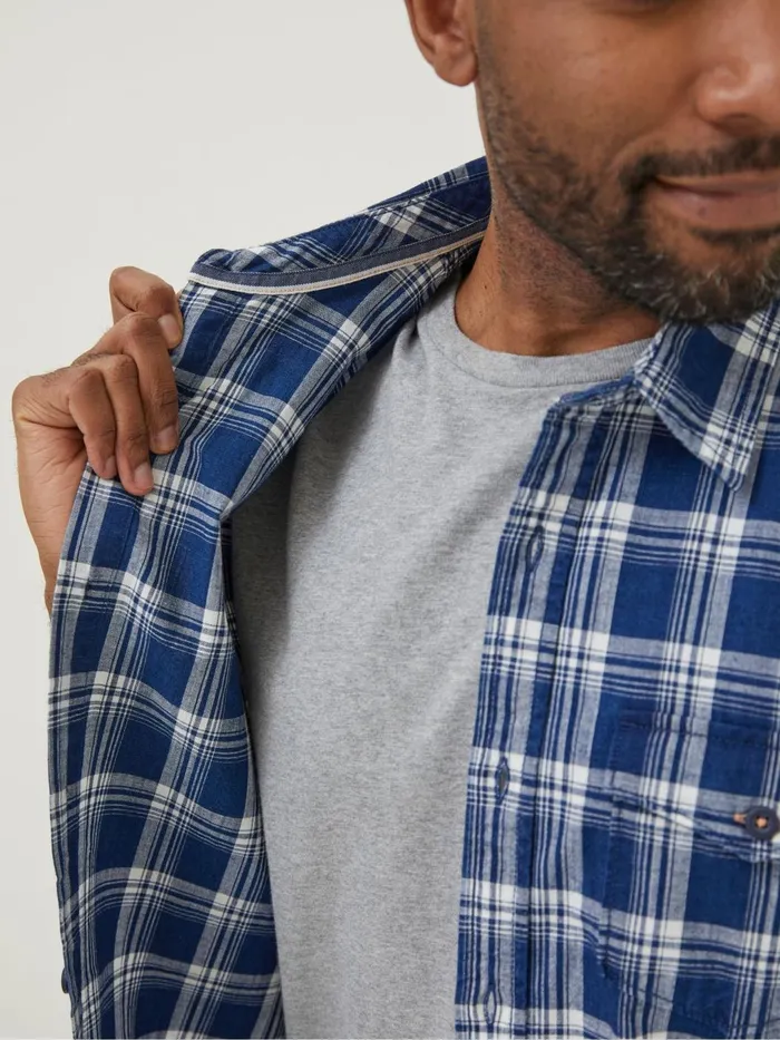 Fat Face Coats and Jackets Blue Crowford Check Shirt 8211 Men