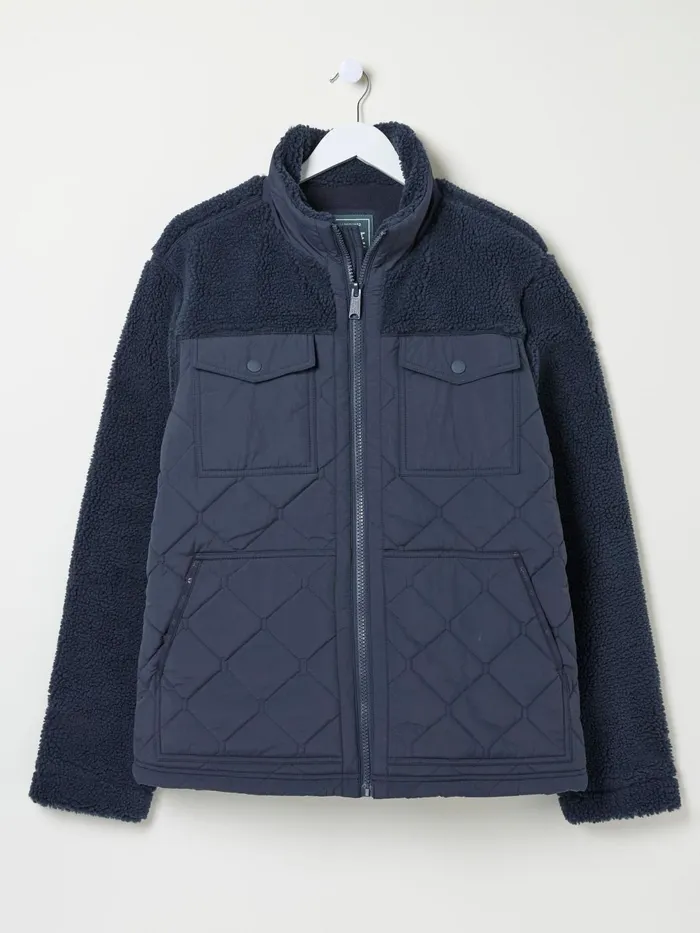 Fat Face Coats and Jackets Blue Navy Calgary Borg Jacket 8211 Men