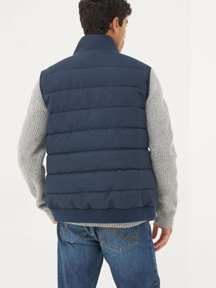 Fat Face Coats and Jackets Exmouth Navy Blue Quilted Gilet 8211 Men