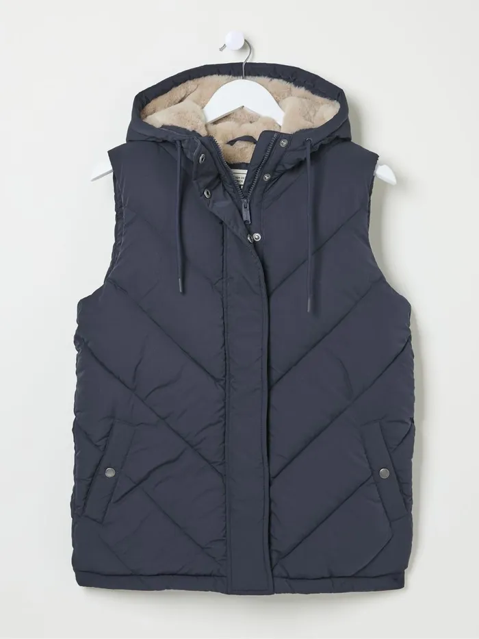 Fat Face Coats and Jackets Gem Navy Puffer Gilet 8211 Women