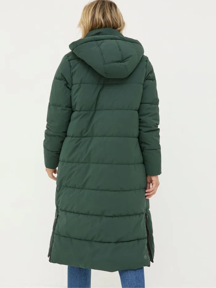 Fat Face Coats and Jackets Harley Green Long Puffer Coat 8211 Women