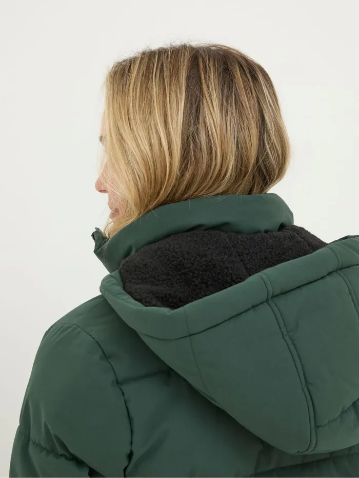 Fat Face Coats and Jackets Harley Green Long Puffer Coat 8211 Women