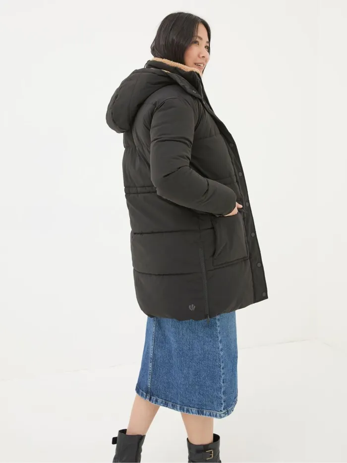 Fat Face Coats and Jackets Maddie Black Puffer Coat 8211 Women